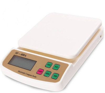 Rorian Electronic Digital Kitchen Weight Machine Capacity 10Kg Multipurpose Sf400a Weighing Scale(White)