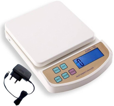 

Zelenor Electronic Kitchen Digital Weighing Scale Upto 10Kg With Batteries (SF-400A ) Weighing Scale(White)