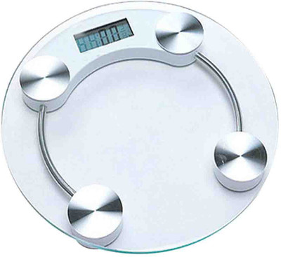 

13-HI-13 Personal Health Human Body Weight Machine 8mm Round Glass Weighing Scale (White) Weighing Scale(White)