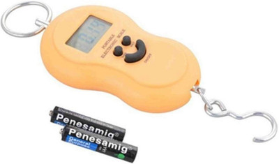 

Mobone Portable Smiley Design Hanging Hook Digital Multifunction Luggage Scale Weighing Scale(Yellow)