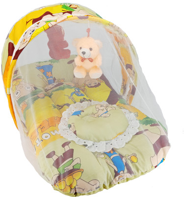 

Aayat Kids Luxury Bedding with Insects Protector Net X30 New Born Well Cushioned Crib(Fabric, Multicolor)