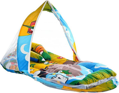 

Aayat Kids Luxury Bedding with Insects Protector Net X1 New Born Well Cushioned Crib(Fabric, Multicolor)
