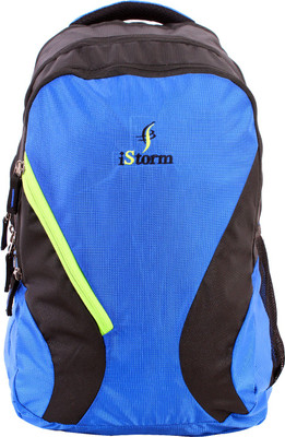 

Istorm Glamor Royal blue and black backpack Multipurpose Bag(Blue, Black, 25)
