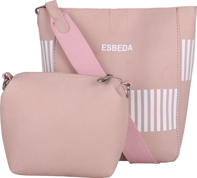 

ESBEDA Pastel Handbag with Pouch Shoulder Bag(Pink, 4 L)