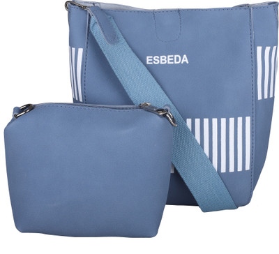 

ESBEDA Pastel Handbag with Pouch Shoulder Bag(Blue, 4 L)