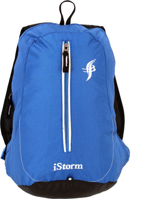 

Istorm Little centered zip royal blue and black backpack Multipurpose Bag(Blue, Black, 16)