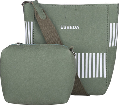 

ESBEDA Pastel Handbag with Pouch Shoulder Bag(Green, 4 L)