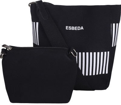 

ESBEDA Pastel Handbag with Pouch Shoulder Bag(Black, 4 L)