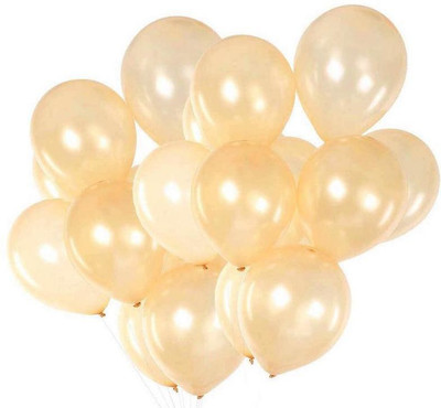 

DADEALS Solid BALLOONS-ME Balloon(Beige, Pack of 50)