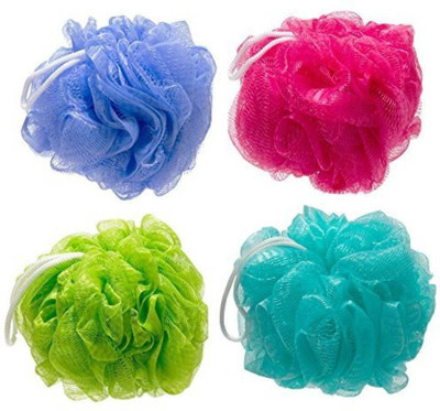 

SEVA 4 set of Big Bath Tri Layer Loofah(50 Grams Each)/ Sponges/Scrubber/ Puff/Luffa/ Flannel (Any Colors)