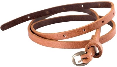 

trysco Women Casual Brown Genuine Leather Belt
