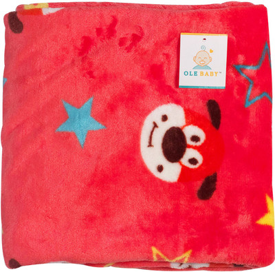 

Ole Baby Printed  Mink Blanket(Microfiber, Red