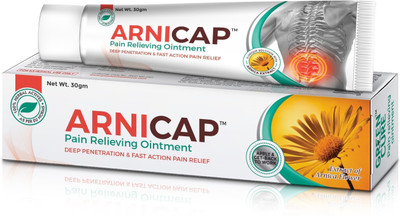 

Green Cure ArniCap - Premium Ayurvedic Herbal Pain Relieving Cream | Medicine For Muscular Pain & Sprain | Instant Relief & Long Lasting Effect | German Design Cream(30 g)