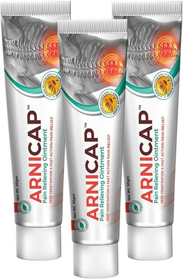 

Green Cure ArniCap - Premium Ayurvedic Herbal Pain Relieving Cream | Medicine For Muscular Pain & Sprain | Instant Relief & Long Lasting Effect | German Design (Pack of 3) Cream(30 g)