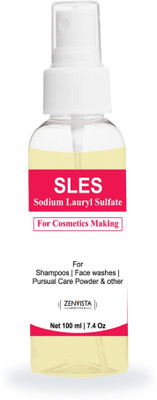 

Zenvista Meditech Sodium Laureth Sulfate (SLES), For Cosmetics Making, 100 ml(100 g)