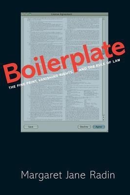 Boilerplate(English, Paperback, Radin Margaret Jane)