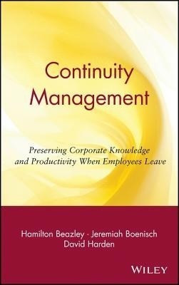 Continuity Management(English, Electronic book text, Beazley Hamilton)