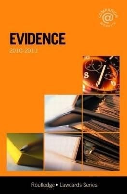 Evidence Lawcards 2010-2011(English, Paperback, Routledge)