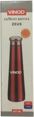 

VINOD STAINLESS Steel Water Bottle 480ml 480 Sipper(Pack of 1, Red)