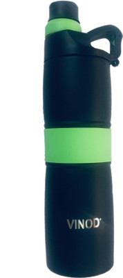 

VINOD STAINLESS Steel Water Bottle 600ml 600 Sipper(Pack of 1, Green), Multicolor