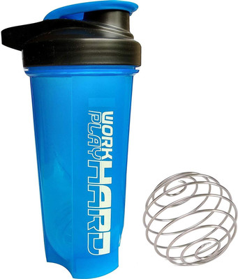 

CSU Protein Shaker and Sipper of 700ML Capacity with Stainless Steel Spring Mixer Ball 700 ml Shaker(Pack of 1, Blue)