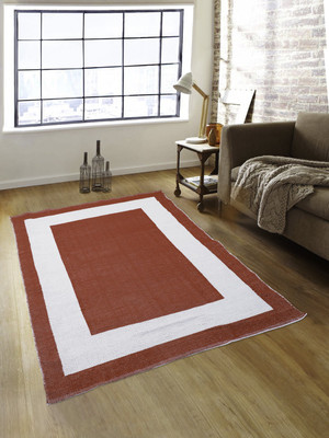 ROMEE Red PP (Polypropylene) Dhurrie(3 ft,  X 5 ft, Rectangle)