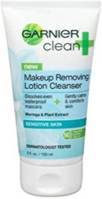Garnier Skin Clean+ Makeup Removing Lotion Cleanser Sensitive Skin, 5 Fluid Ounces (Packaging May Vary)(70 g)