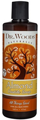 Dr. Woods Pure Almond Liquid Castile Soap, 16 Ounce(100 g)