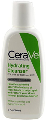 

CeraVe Hydrating Facial Cleanser 3 oz Travel Size Face Wash, Dry to Normal Skin(70 g)