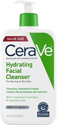 

CeraVe Hydrating Facial Cleanser 16 oz for Daily Face Washing, Dry to Normal Skin(70 g)