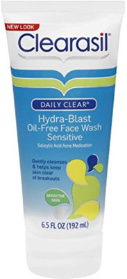 

Clearasil Daily Clear Hydra-Blast Sensitive Face Wash, 6.5 oz., Oil-Free(70 g)