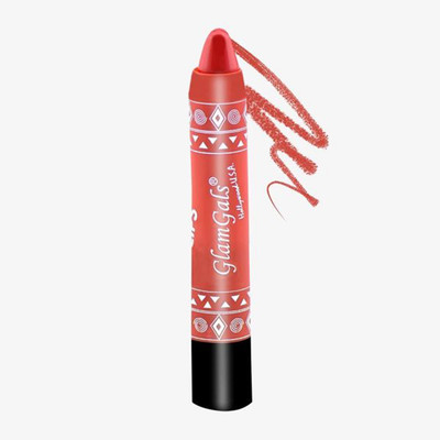 

GlamGals 24/7 Lip Color Long Lasting Moisturising Kissproof Lipstick pencil(Orange, 3.7 g)