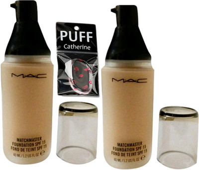 

Catherine Silicon Puff, match Master Foundation SPF 15(Pack Of 2)(Set of 3)