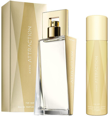 

Avon Atrraction For Her Combo Set (EDP 50ml + Body Spray 75ml)(Set of 2)