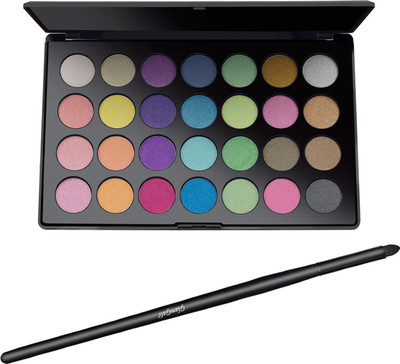 

glamgals 28 Color Eyeshadow Palette & Get Black Sponge Eye Shadow Brush(Set of 2)
