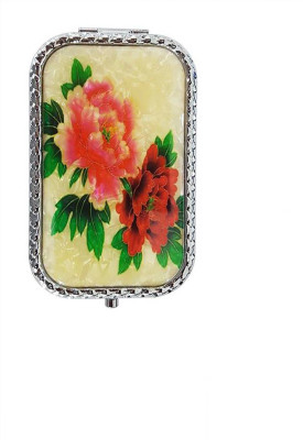 

PELO Folding Face Makeup Mirror, Square Shape Compact Mirror, Double-sided Makeup Mirror For Travel Use For Girls And Women