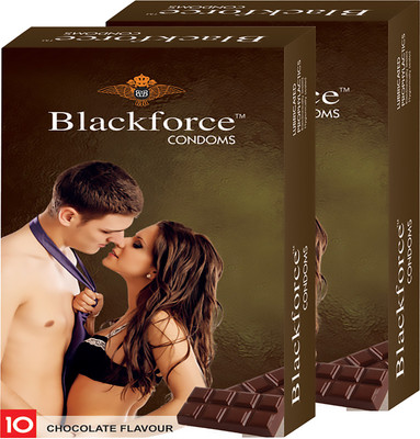 BLACKFORCE CHOCOLATE AND CHOCOLATE Condom(Set of 2, 20S)