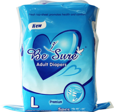 

Besure ADULT DIAPERS LARGE 5 PCS Adult Diapers - L(5 Pieces)