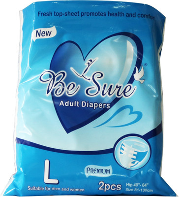 

Besure ADULT DIAPERS LARGE 2 PCS Adult Diapers - L(2 Pieces)