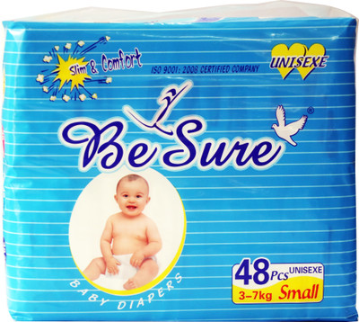 

Besure BABY DIAPERS REGULAR TYPE - 48 PCS - S(48 Pieces)