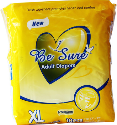

Besure ADULT DIAPERS EXTRA LARGE 10 PCS Adult Diapers - L(10 Pieces)