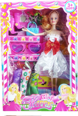 

TALKING GANESHA Beautiful 30 CMS Fashion Doll With Beautiful Dresses & Accessories Doll Set For Girls - Model 1(Multicolor)