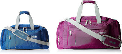 

American Tourister (Expandable) X-BAG CASUAL2 DUF 55CM BLUE & 65CM MAGENTA Travel Duffel Bag(Blue, Purple)