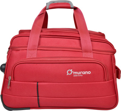 

Murano 19 inch/48 cm Vintage Polyester 42 ltr Duffel Bag/Travel Bag- Black Travel Duffel Bag(Red)