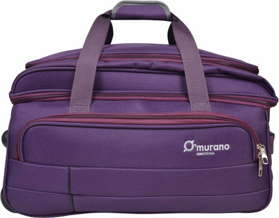 

Murano 22 inch/56 cm Vintage Polyester 42 ltr Duffel Bag/Travel Bag- Black Travel Duffel Bag(Purple)