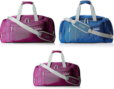 

American Tourister (Expandable) X-BAG CASUAL2 DUF 55CM - 65CM MAGENTA & 65CM BLUE Gym Bag(Blue, Purple)