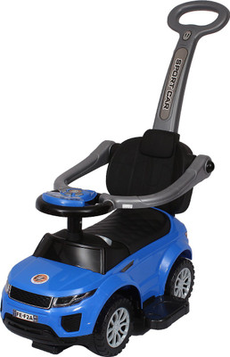 

Ez' Playmates Super SUV manual ride-on with music and led lights for kids - Blue Car Non Battery Operated Ride On(Blue)