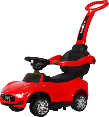 

Hollicy sporty car manual ride-on (push-pull cum rocker) - Red Car Non Battery Operated Ride On(Red)