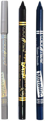 

Color Fever Long lasting waterproof liquid eyeliner 22 12 g(Silver, Party Blue, Black)