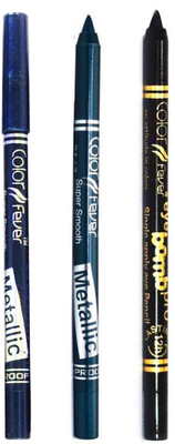 

Color Fever Long lasting waterproof liquid eyeliner 22 12 g(Navy Blue, Green, Black)